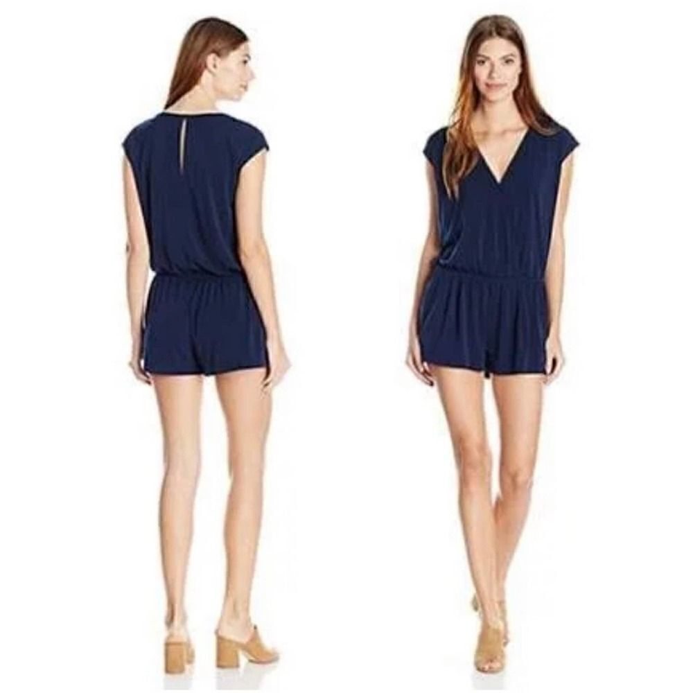 NWOT BCBGeneration Dark Blue Romper XS‎
